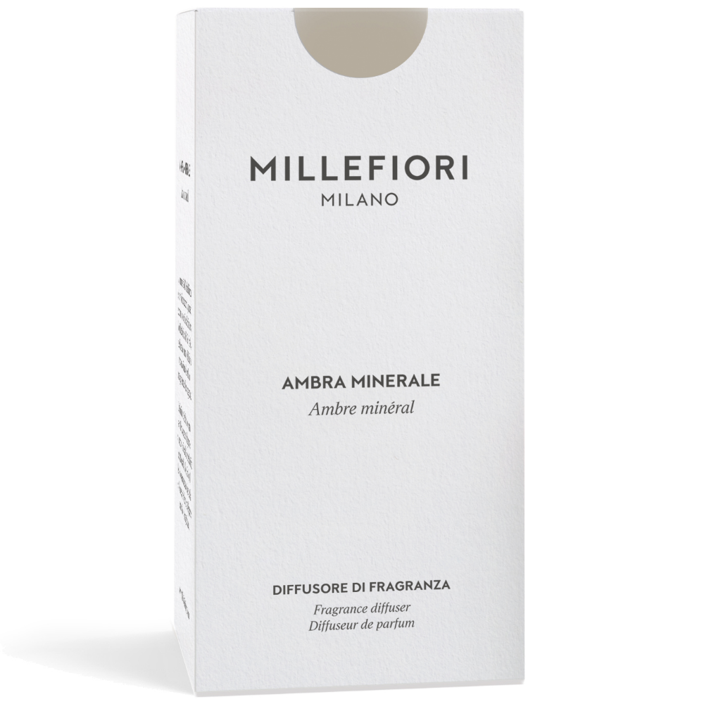 Millefiori Milano Reed Diffuser Ambra Minerale 100ml