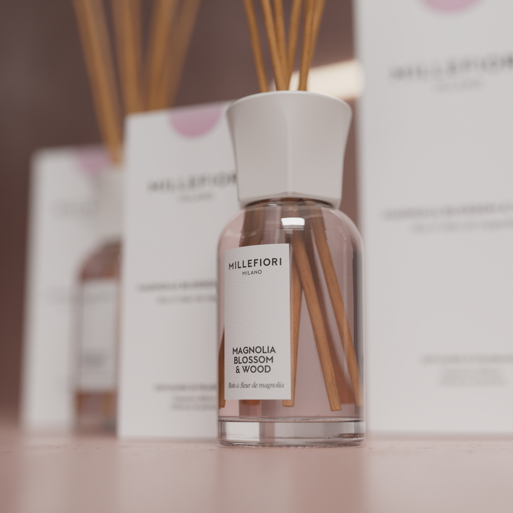 Millefiori Milano Reed Diffuser Magnolia Blossom & Wood 100ml