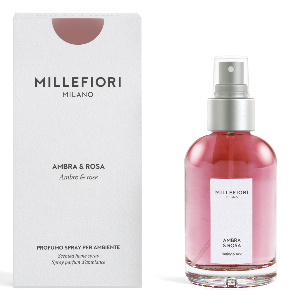 Millefiori Milano Home Spray Ambra & Rosa 100ml