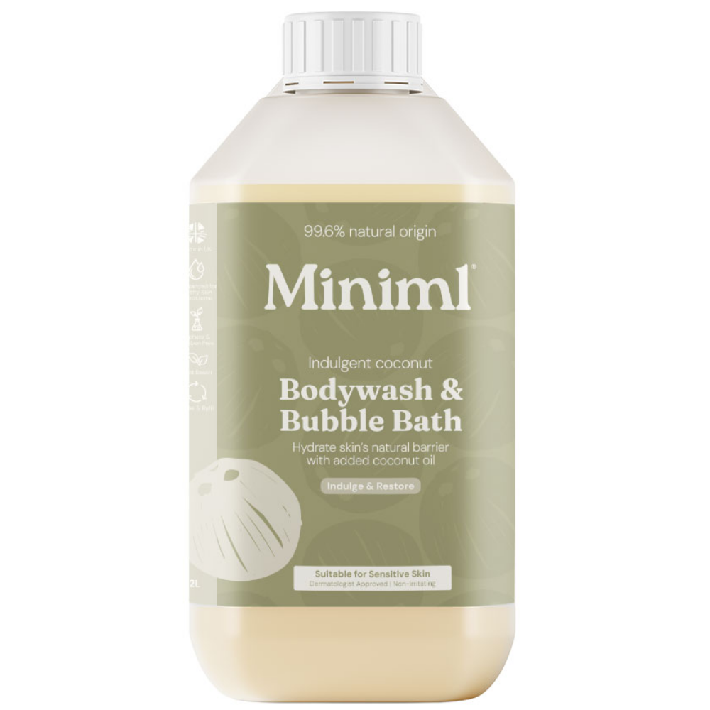 Miniml Body Wash & Bubble Bath Indulgent Coconut 2000ml