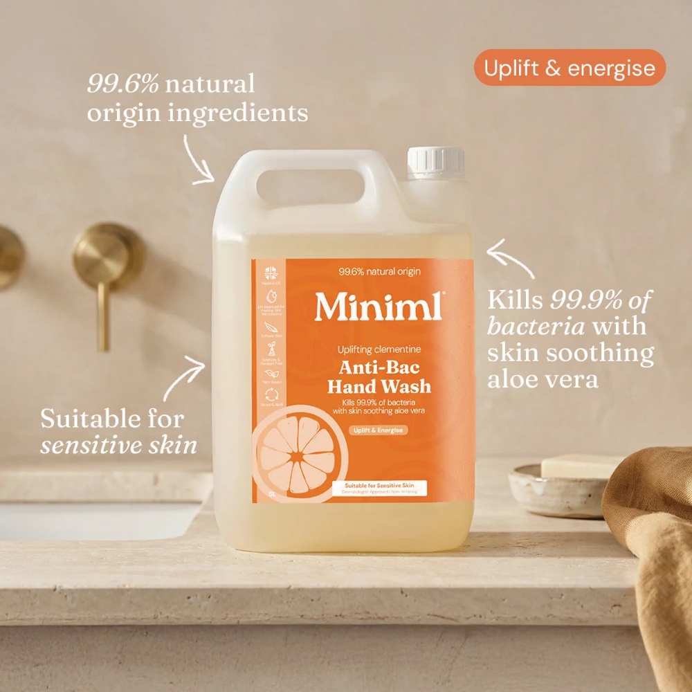 Miniml Anti-Bacterial Hand Wash Uplifting Clementine 2000ml