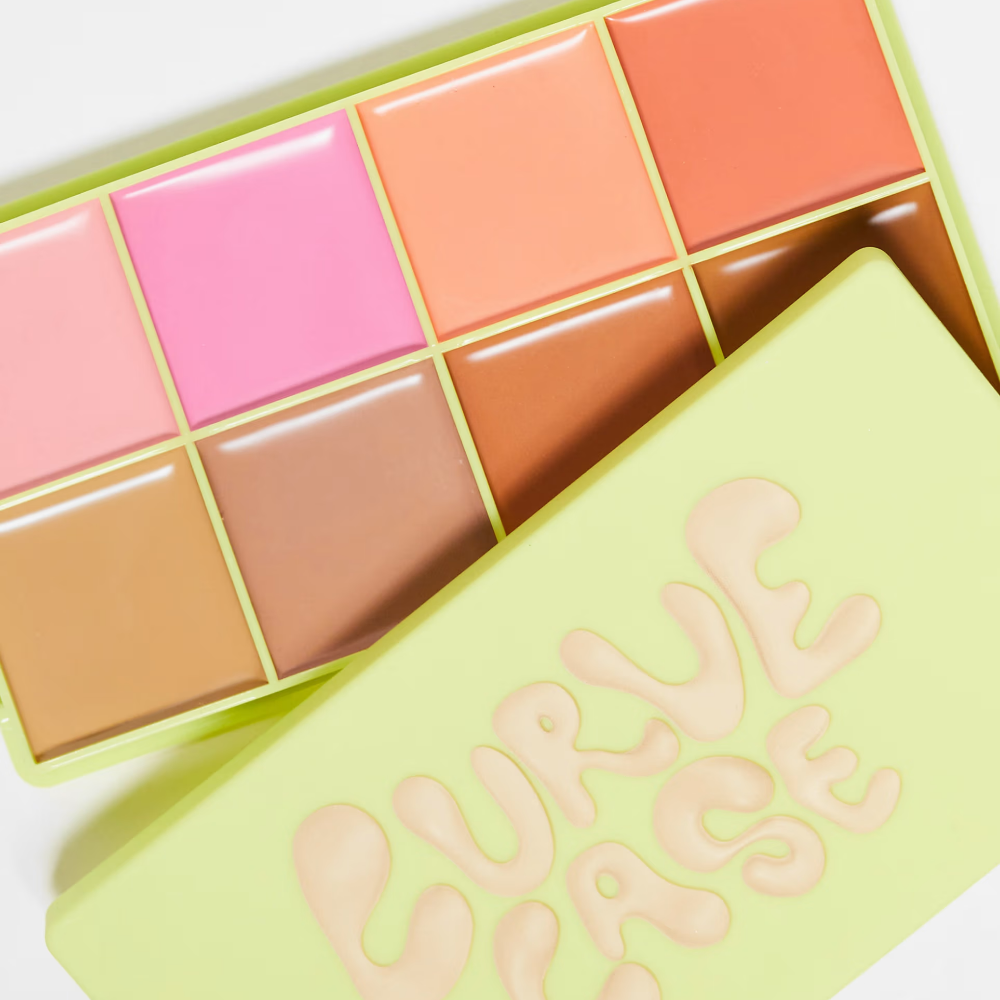Made By Mitchell Curve Case Matte Cream Blusher & Bronzer Palette Light