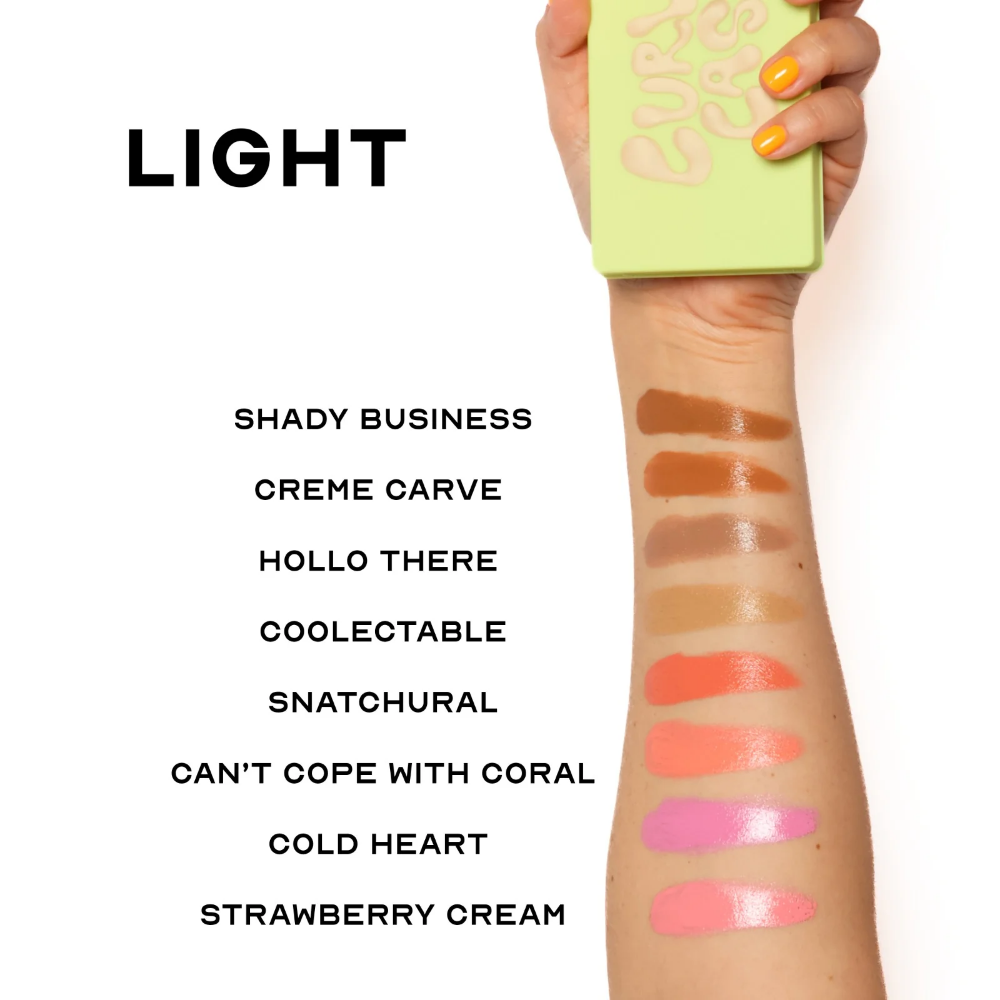Made By Mitchell Curve Case Matte Cream Blusher & Bronzer Palette Light