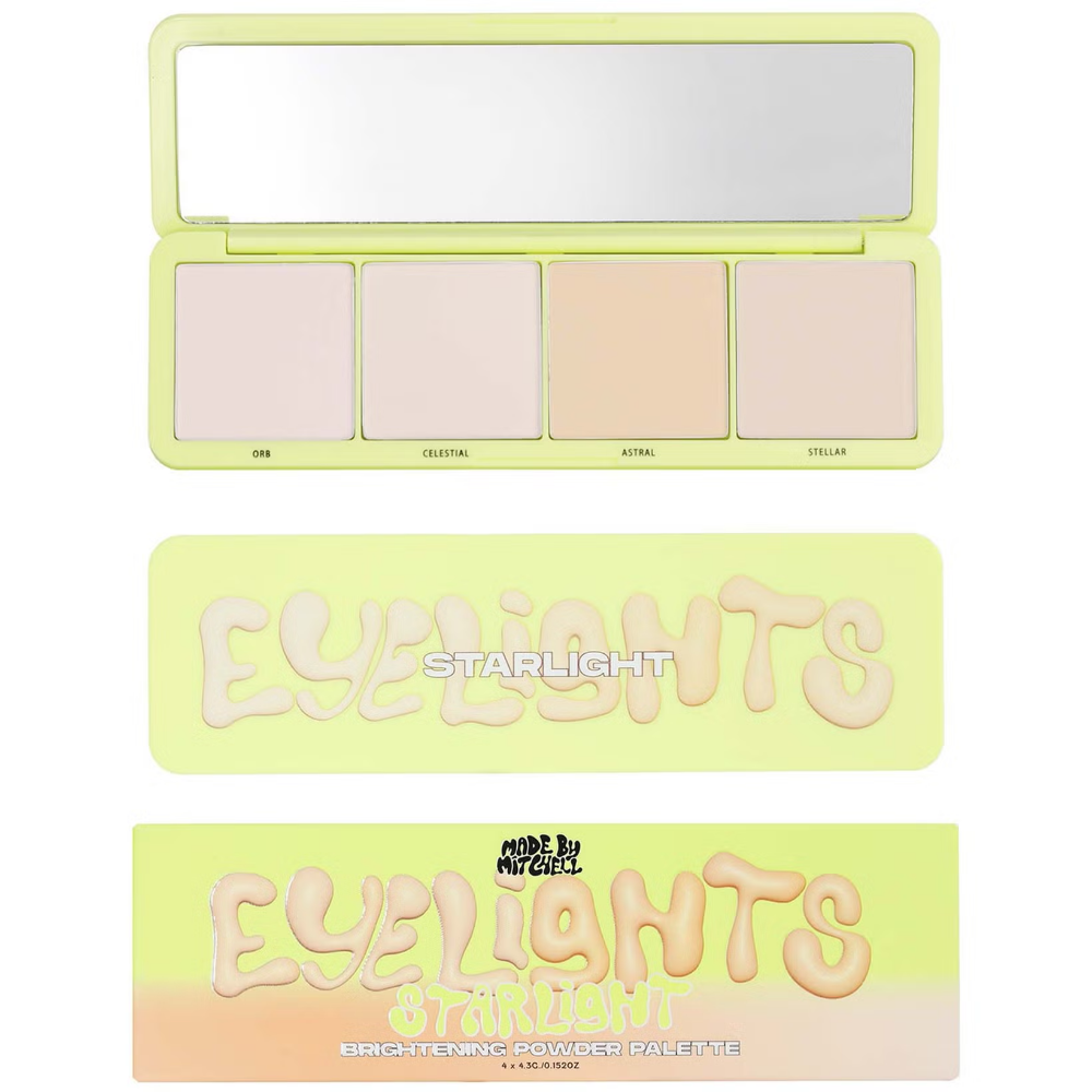 Made By Mitchell Eyelights Brightening Powder Palette Starlight