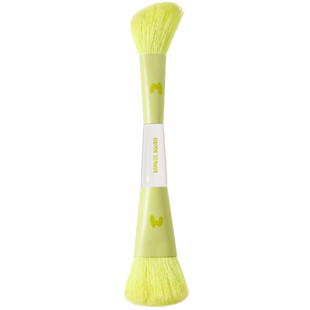 Made By Mitchell Face Makeup Brush Bronze Double