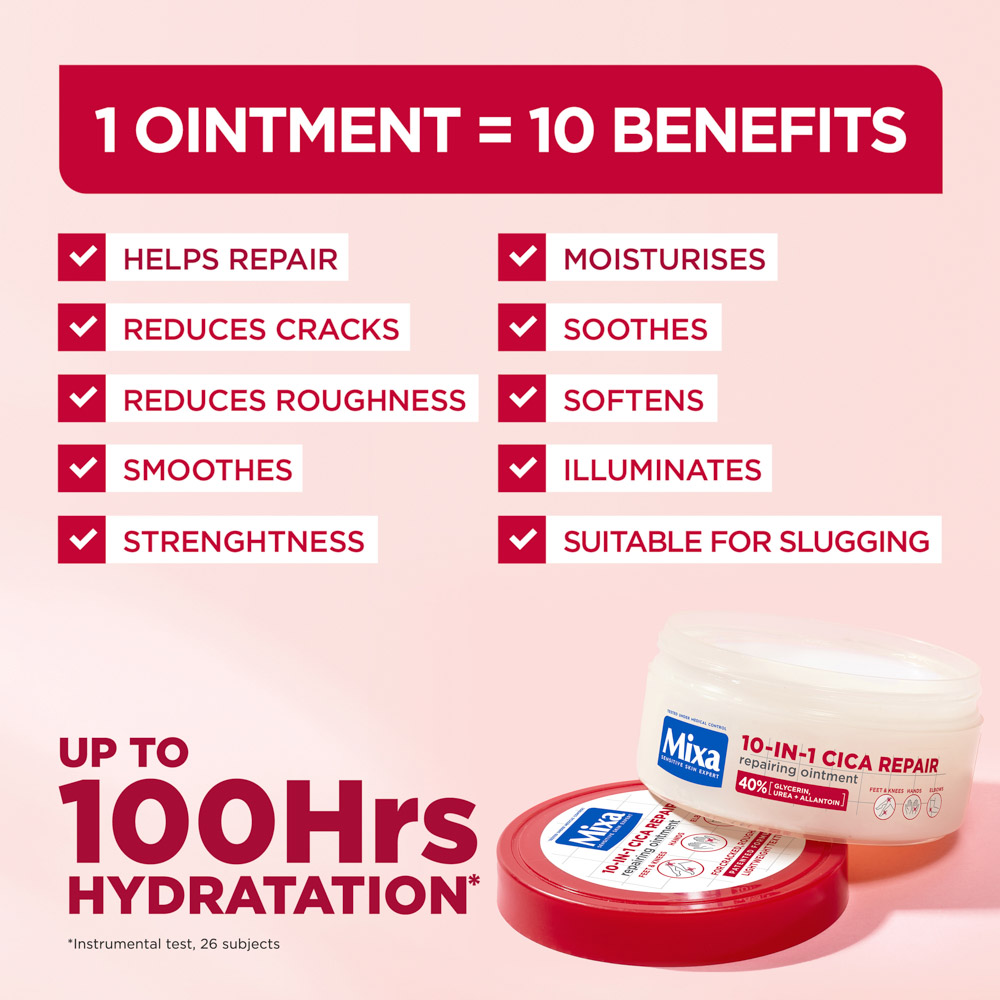 Mixa 10-In-1 Cica Repair Repairing Ointment 150ml