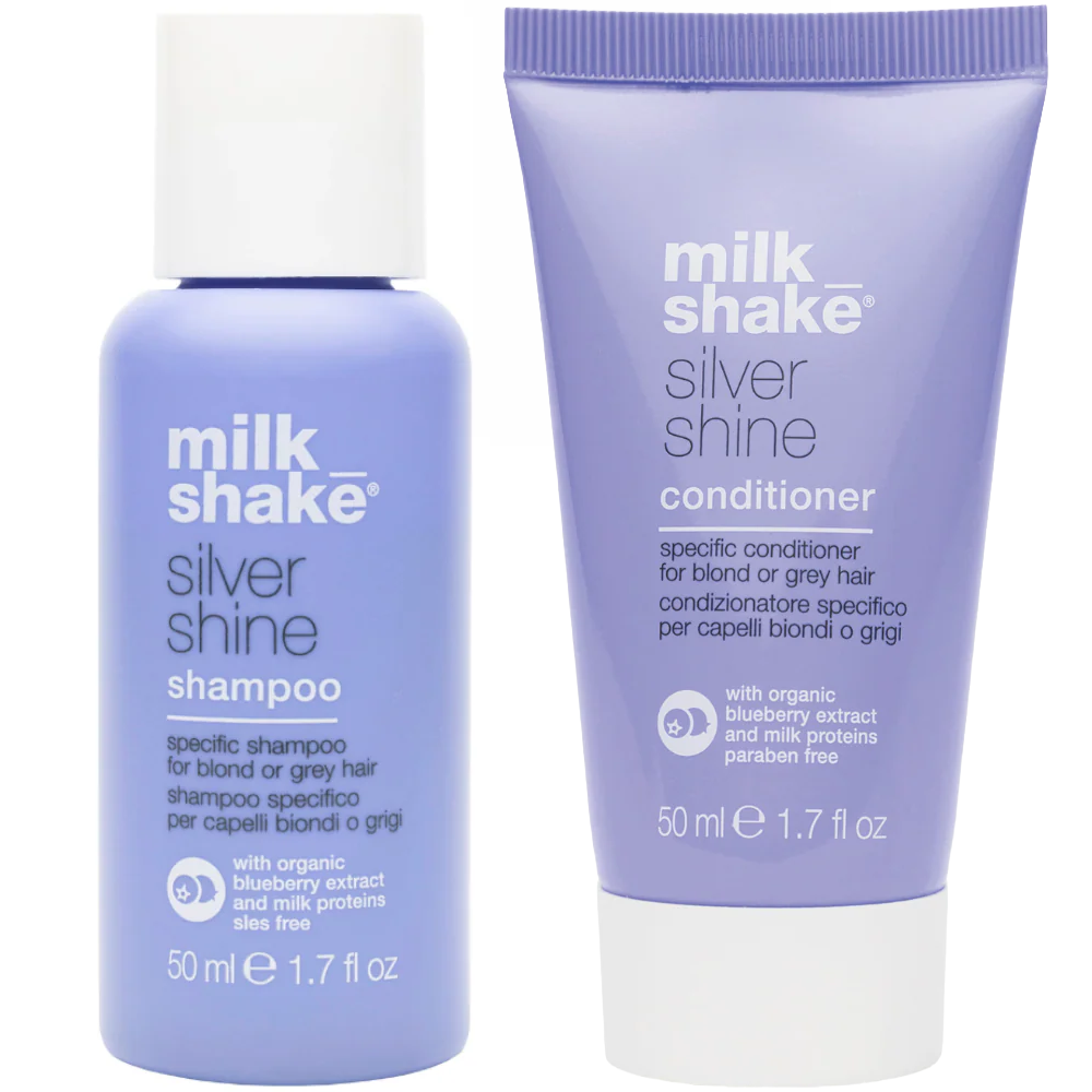 milk_shake Silver Shine Shampoo & Conditioner Twin 2 x 50ml