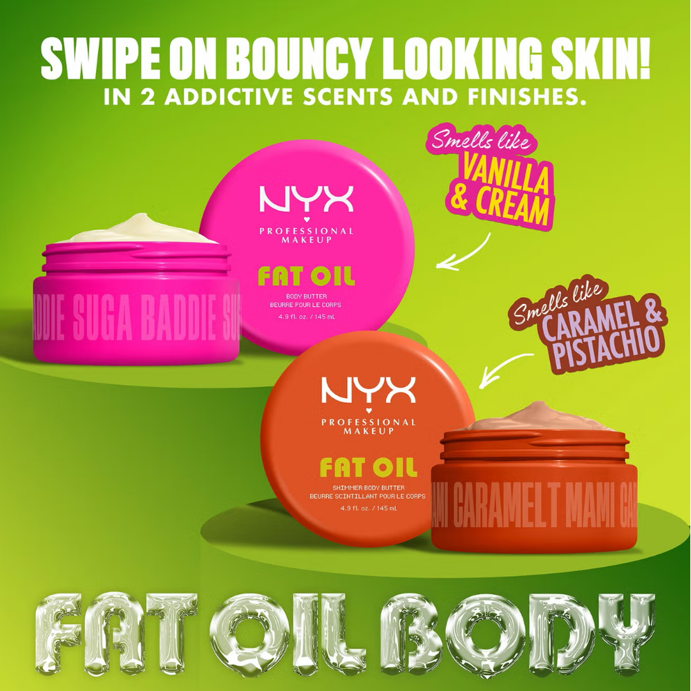NYX Professional Makeup Fat Oil Whipped Shimmer Body Butter Caramelt Mami 50ml