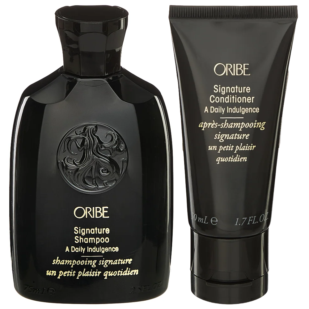 Oribe Signature Shampoo 75ml & Conditioner 50ml Travel Size Twin