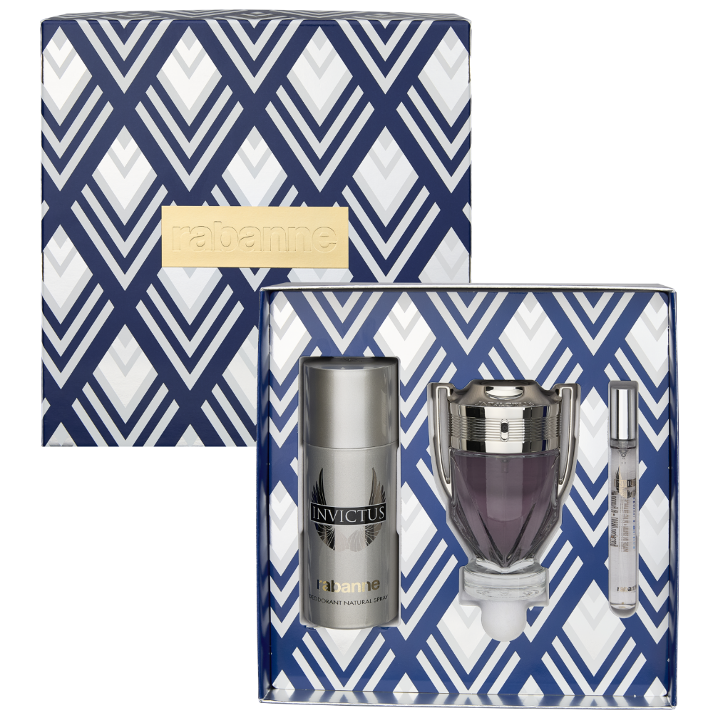 Paco Rabanne Invictus Eau De Toilette Gift Set 100ml