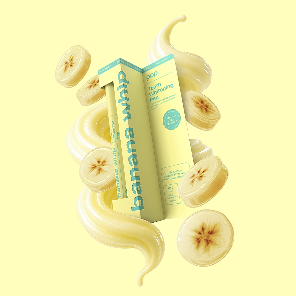 POP Oral Beauty Teeth Whitening Pen Banana Whip 4ml