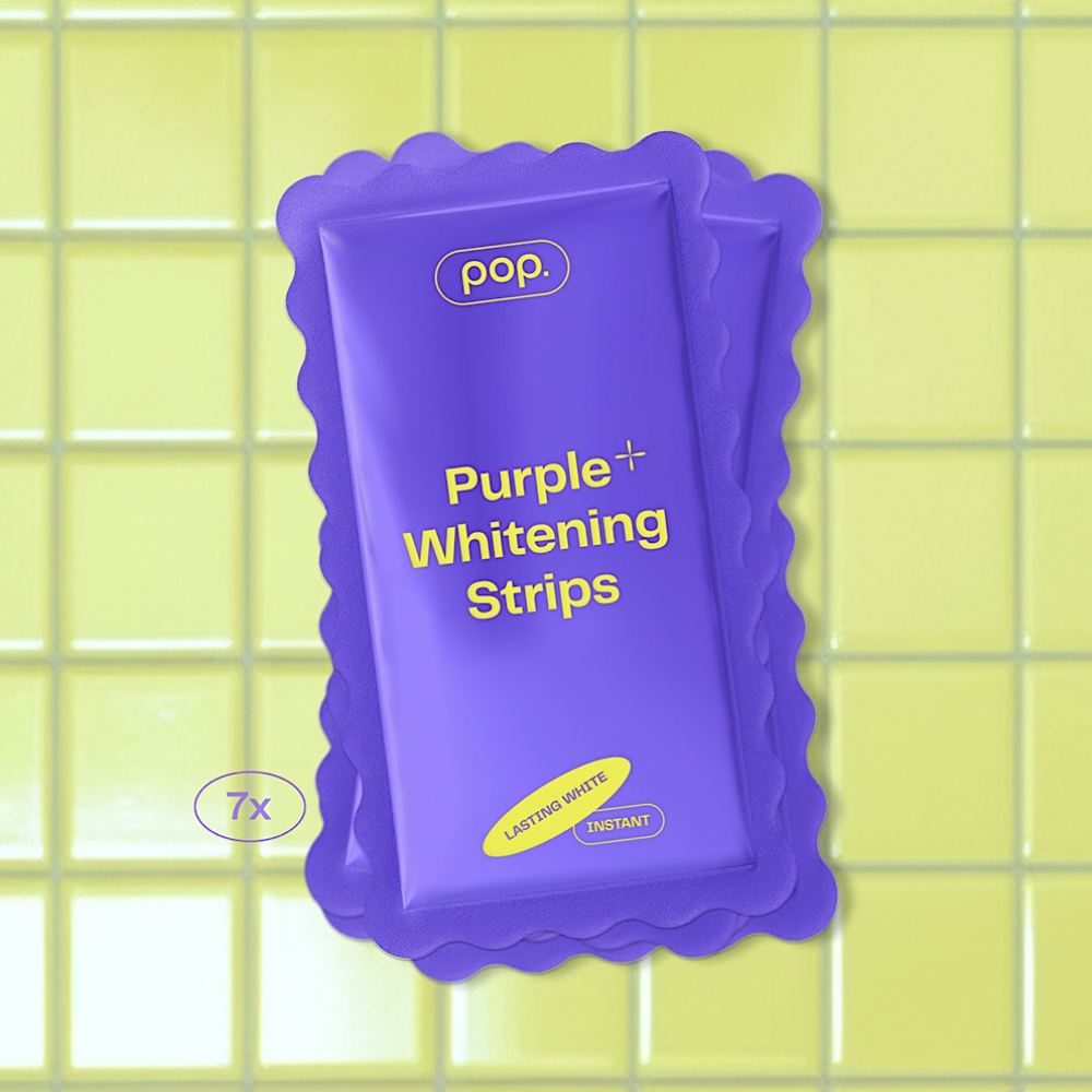 POP Oral Beauty Purple Whitening Strips x7