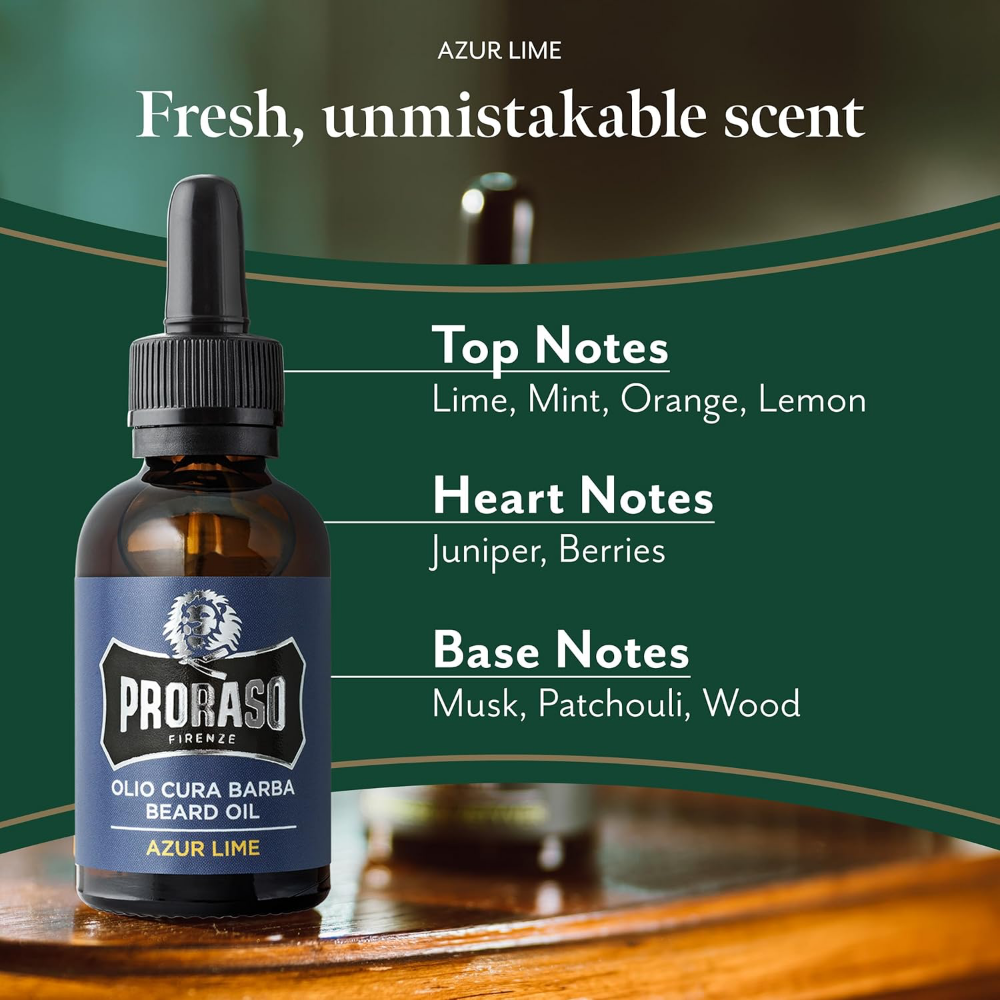 Proraso Beard Oil Azur Lime 30ml