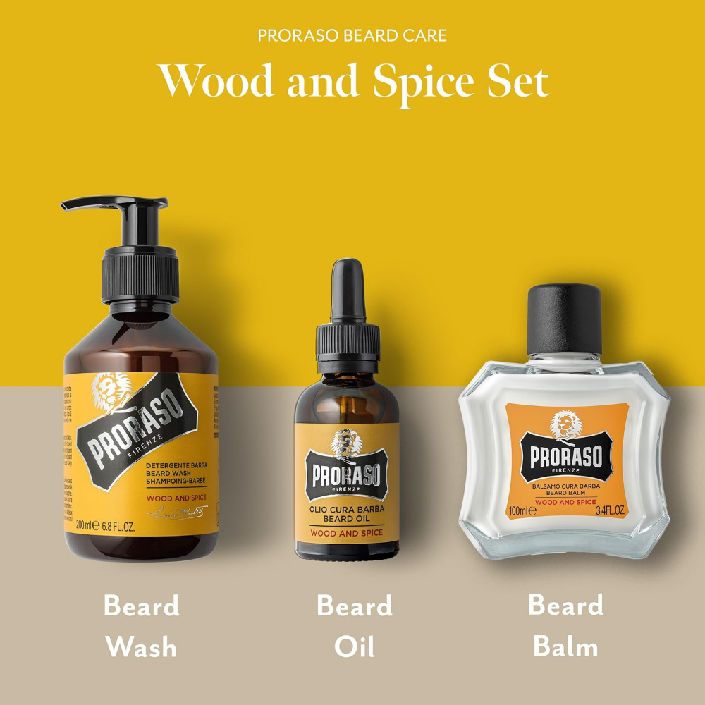 Proraso Metal Beard Wood & Spice Gift Set