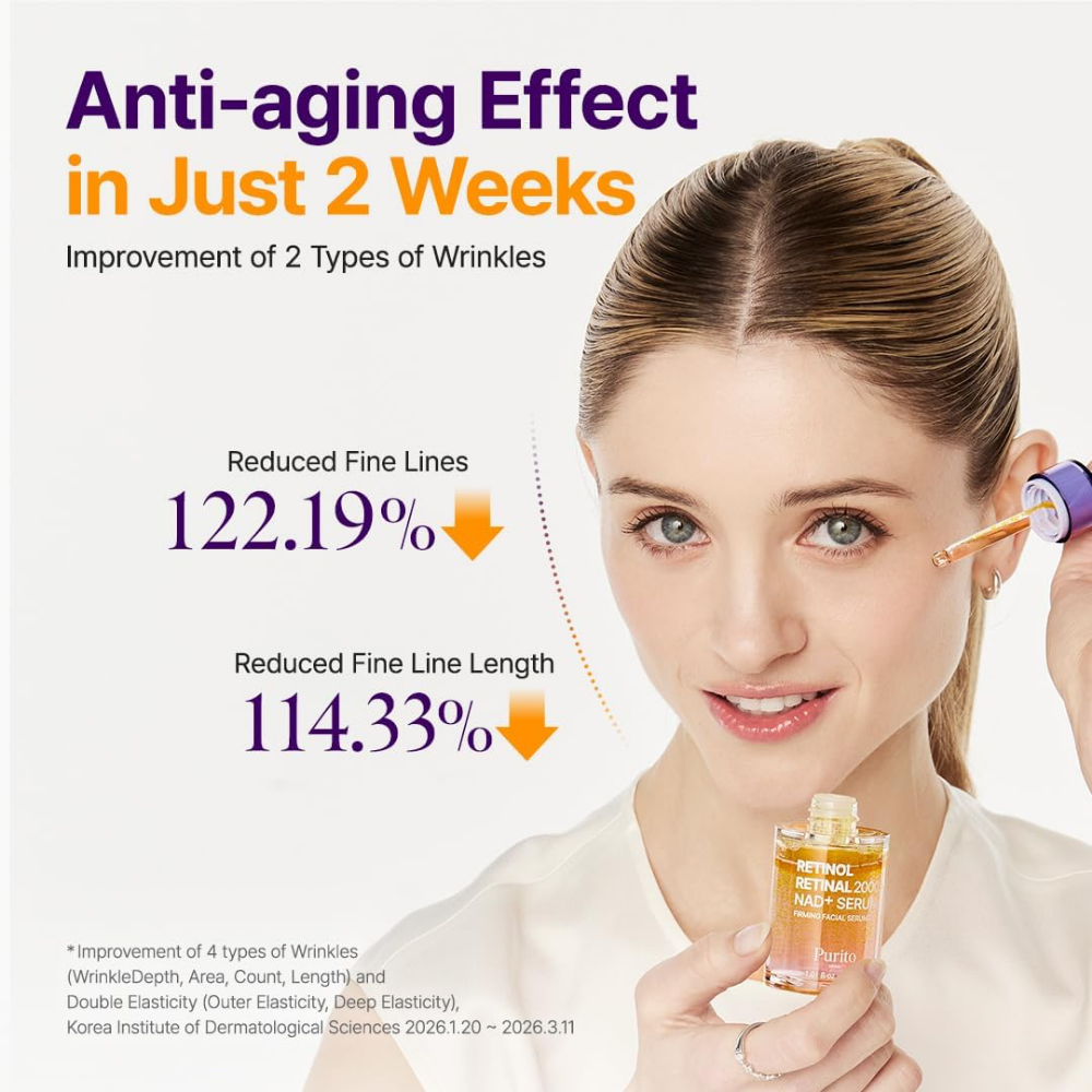 Purito Retinol Retinal 2000 NAD+ Firming Facial Serum 30ml