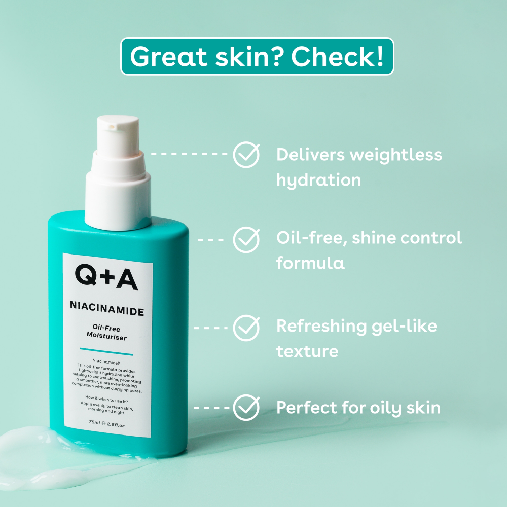 Q+A Niacinamide Oil-Free Moisturiser 75ml