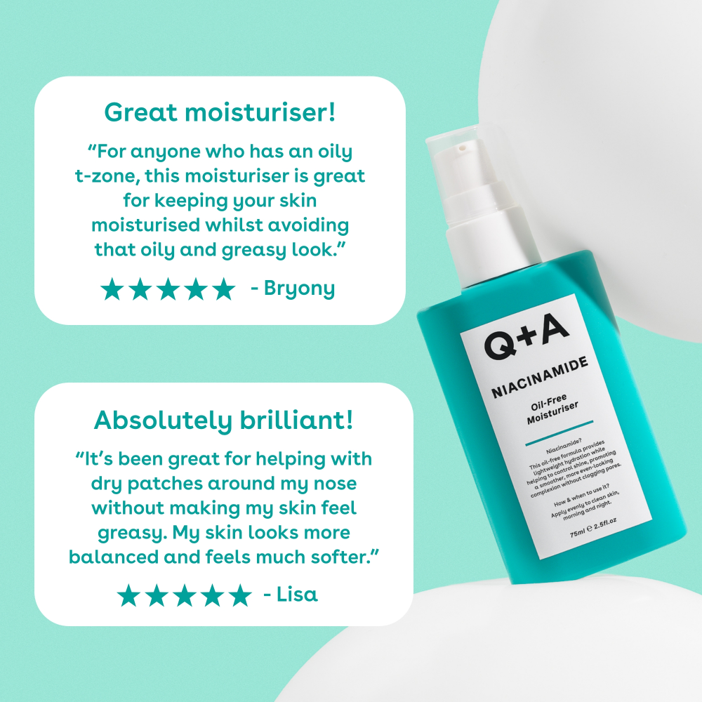 Q+A Niacinamide Oil-Free Moisturiser 75ml