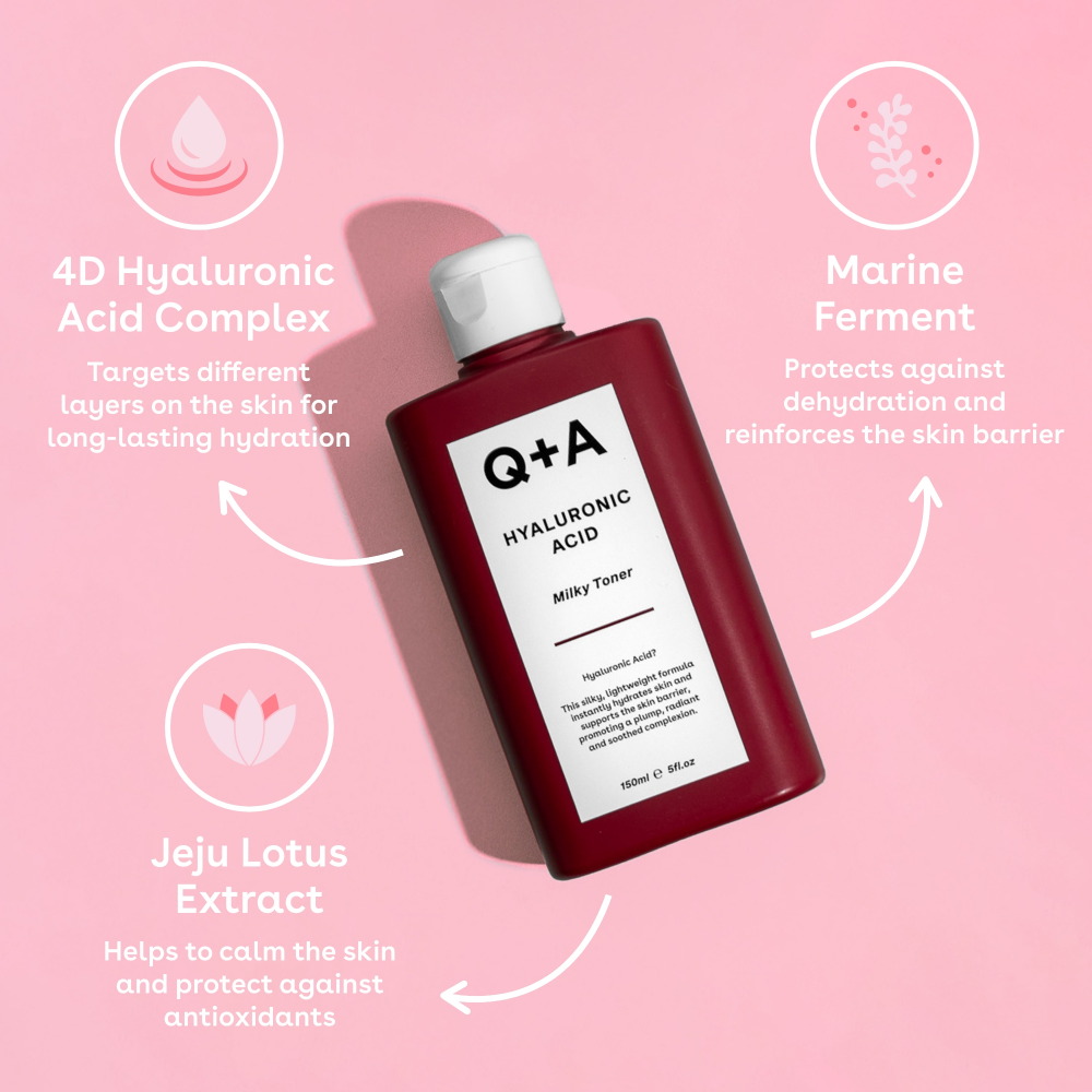 Q+A Hyaluronic Acid Milky Toner 150ml