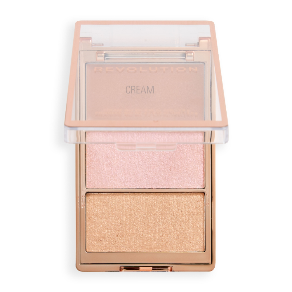 Makeup Revolution Highlight Icon 3 Colour Face Palette Molten Bronze