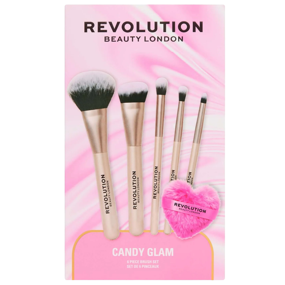 Makeup Revolution Candy Glam 6-Piece Brush Set