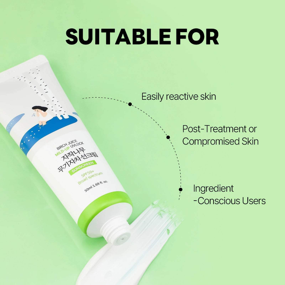 Round Lab Birch Juice UVLock Mild-Up Sunscreen PA++++ SPF50+ 50ml