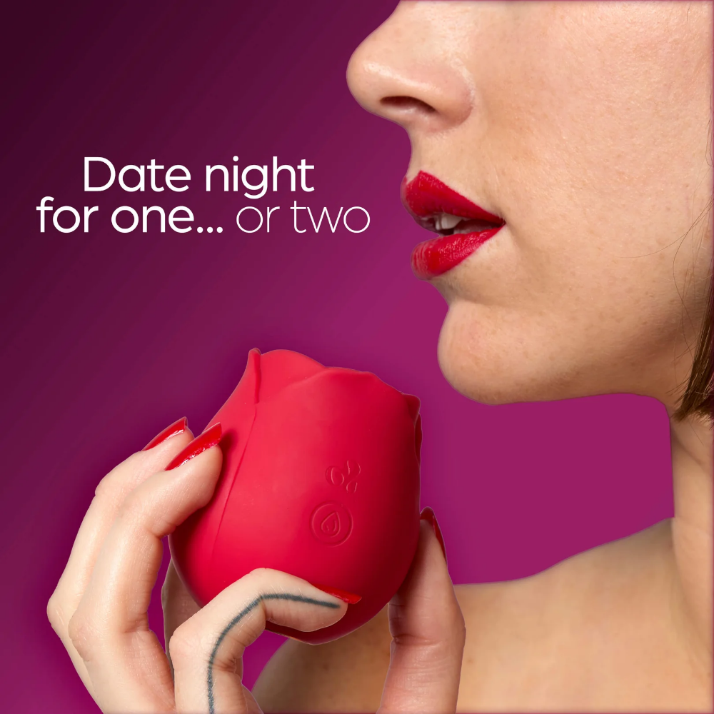 So Divine Date Night Rechargeable Rose Pulsating Clitoral Stimulator