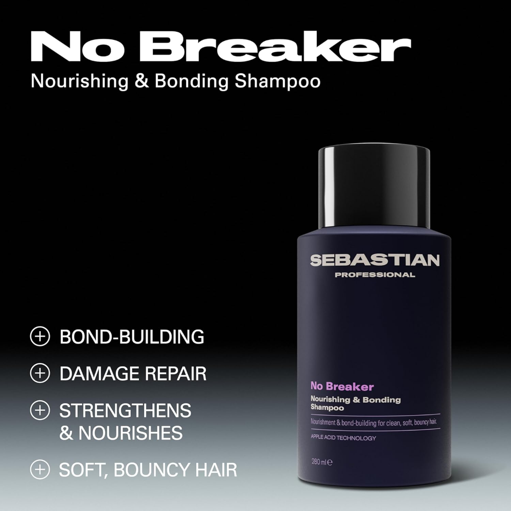 Sebastian Professional No Breaker Nourishing & Bonding Shampoo 280ml & No Breaker Bonding Melting Hair Mask 145ml Twin