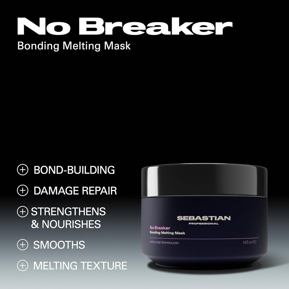 Sebastian Professional No Breaker Nourishing & Bonding Shampoo 280ml & No Breaker Bonding Melting Hair Mask 145ml Twin