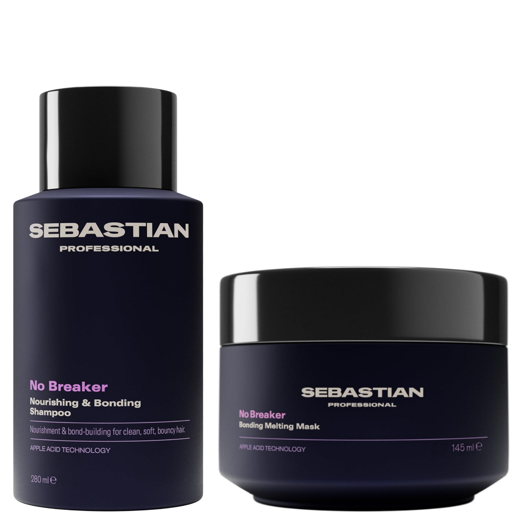 Sebastian Professional No Breaker Nourishing & Bonding Shampoo 280ml & No Breaker Bonding Melting Hair Mask 145ml Twin
