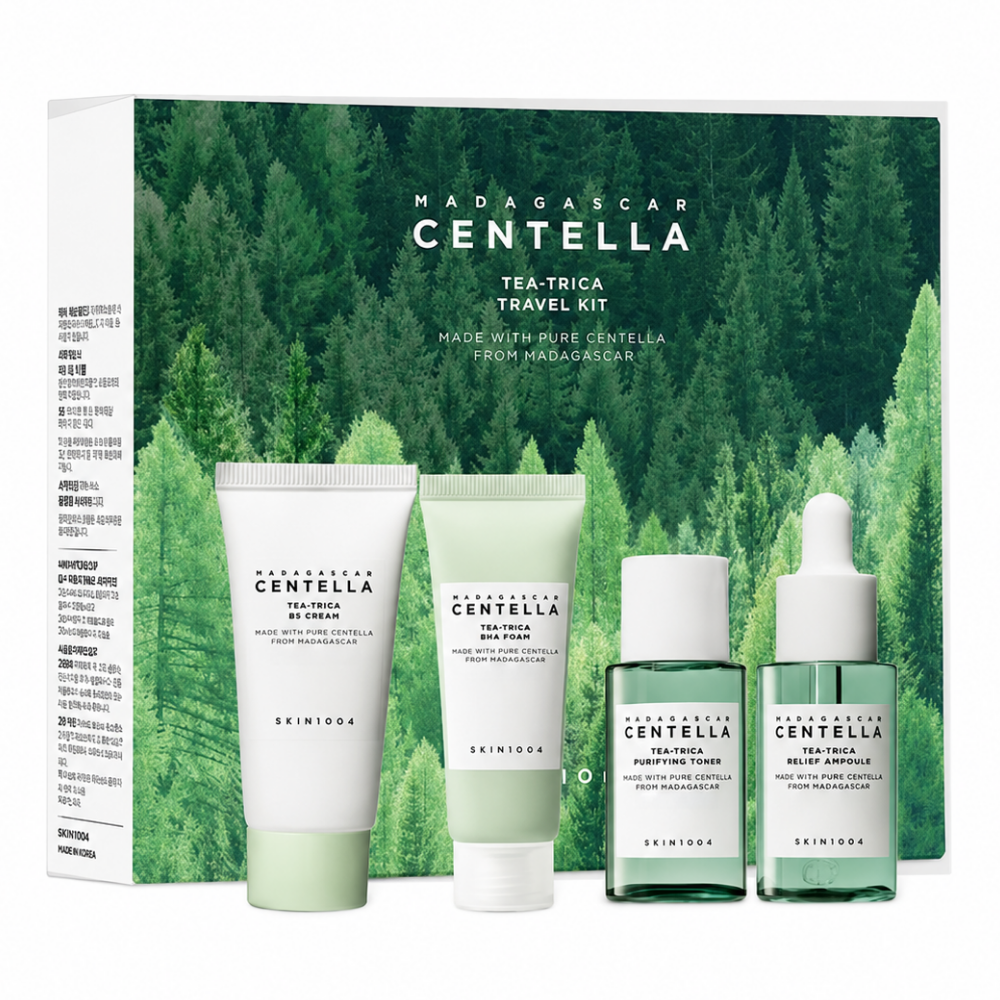Skin1004 Madagascar Centella Tea-Trica 4 Piece Travel Kit