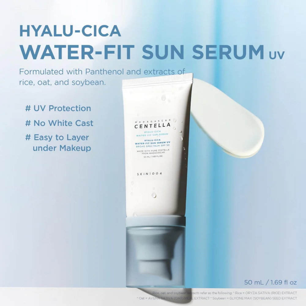 Skin1004 Madagascar Centella Hyalu-Cica Water-Fit Serum PA++++ SPF50+ Duo 2 x 50ml