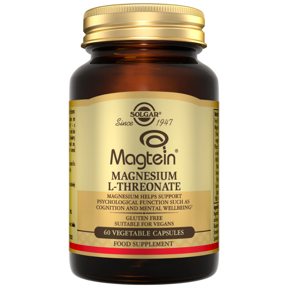 Solgar Magtein Magnesium L-Threonate 60 Vegetable Capsules