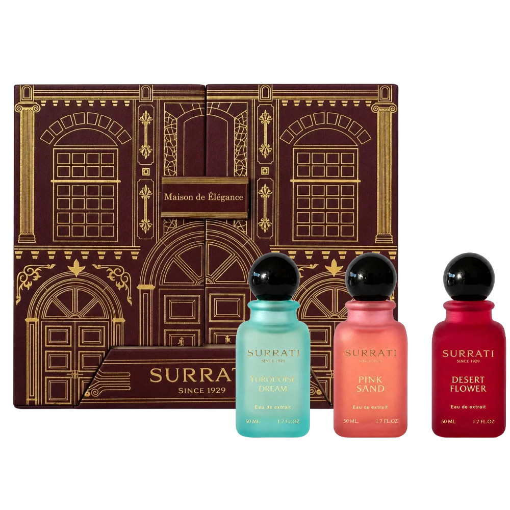 Surrati Maison De Elegance Extrait De Parfum Gift Set 3 x 50ml