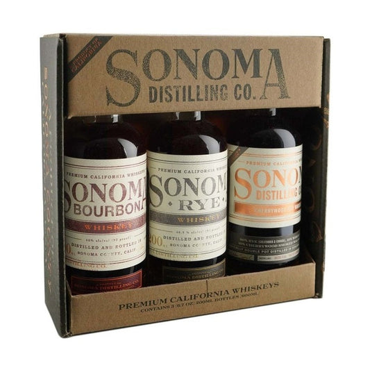 Sonoma Distilling Co. California Whiskey 3-Pack (200ml)
