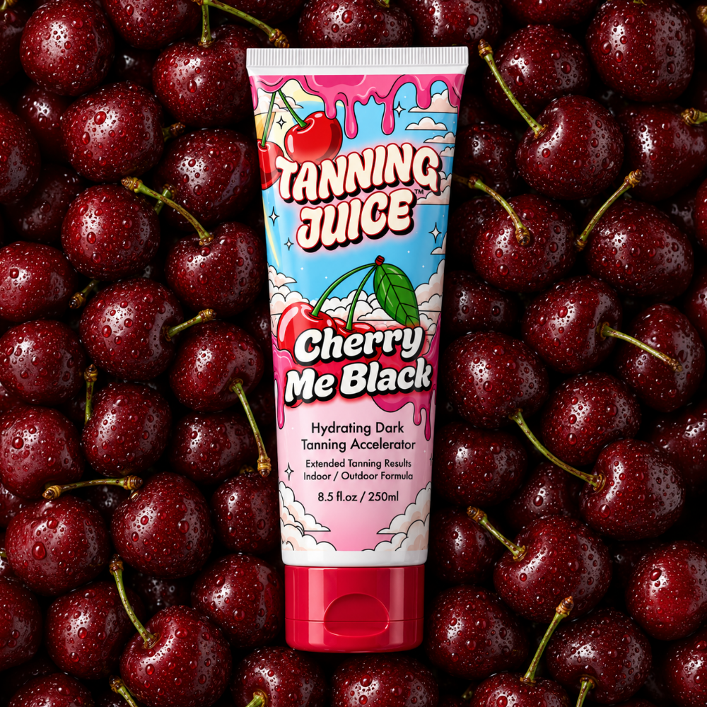 Tanning Juice Cherry Me Black Hydrating Dark Tanning Accelerator Lotion 250ml