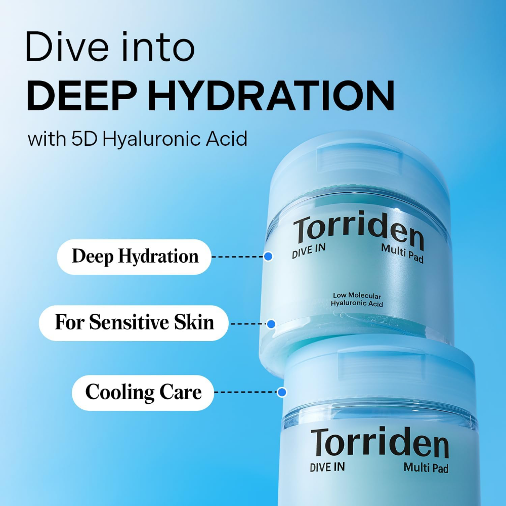 Torriden Dive-In Low Molecular Hyaluronic Acid Multi Pads x80