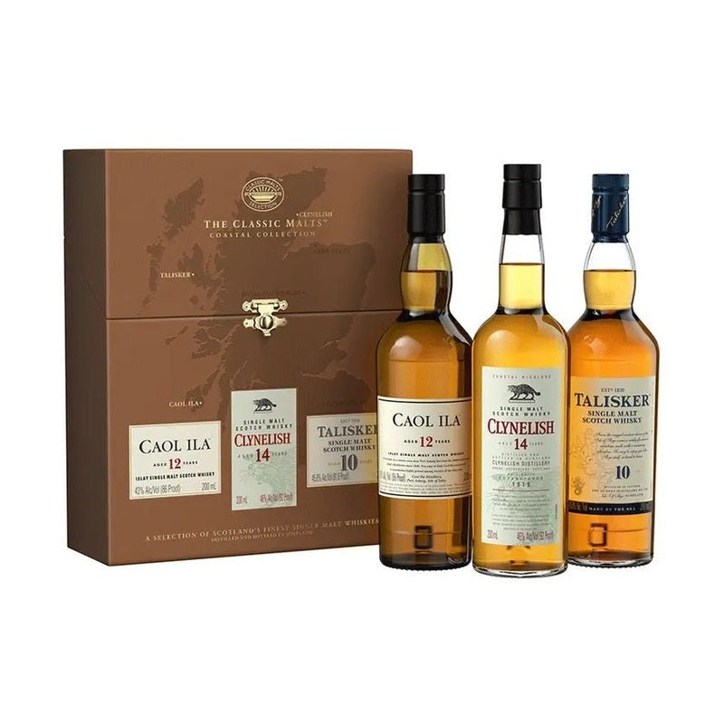 The Classic Malts Coastal Collection Caol Ila-Clynelish-Talisker Gift Set