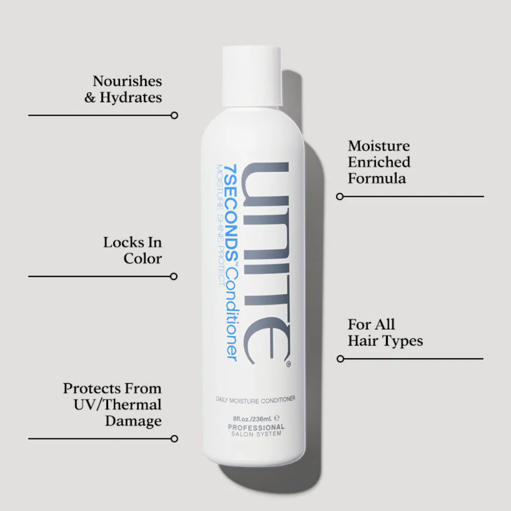 Unite 7 Seconds Moisturising Shampoo 300ml & Conditioner 236ml Twin