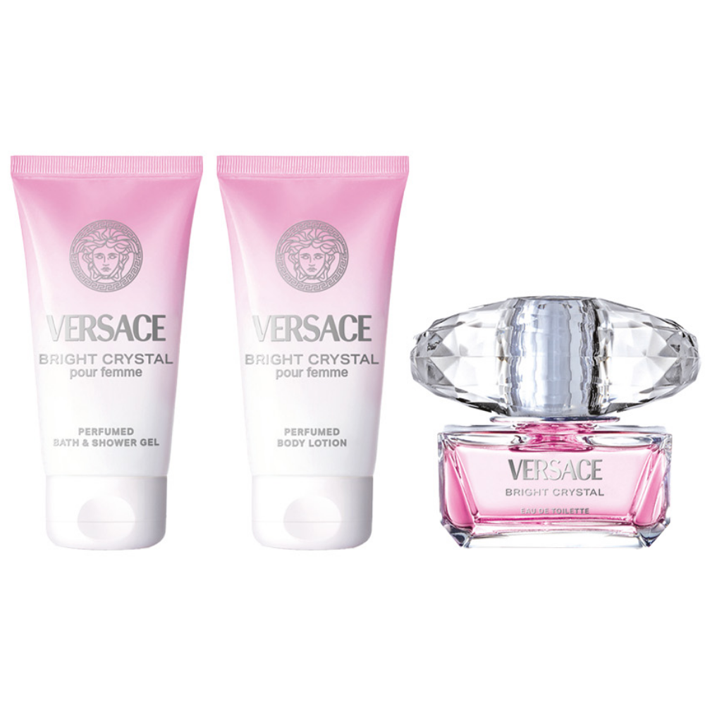Versace Bright Crystal Eau De Toilette Gift Set 50ml