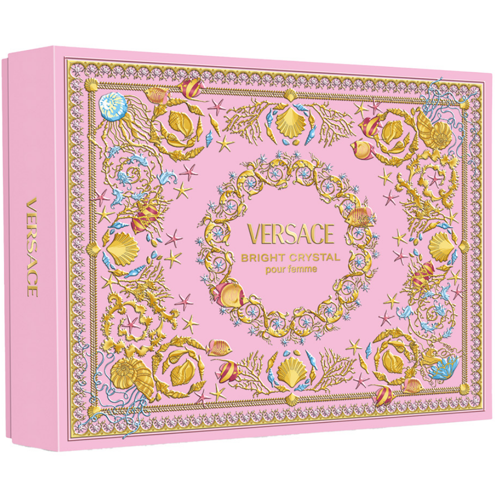 Versace Bright Crystal Eau De Toilette Gift Set 50ml
