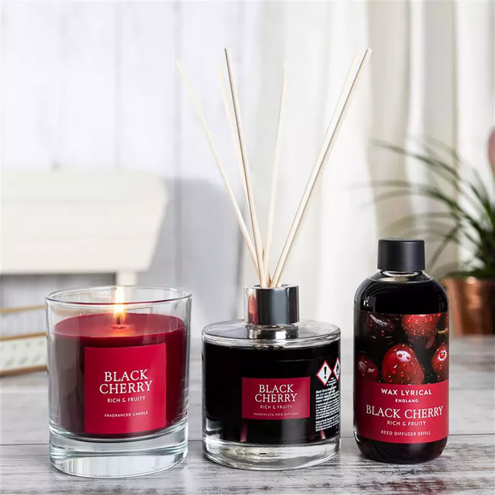 Wax Lyrical Black Cherry Scented Reed Diffuser Refill 200ml