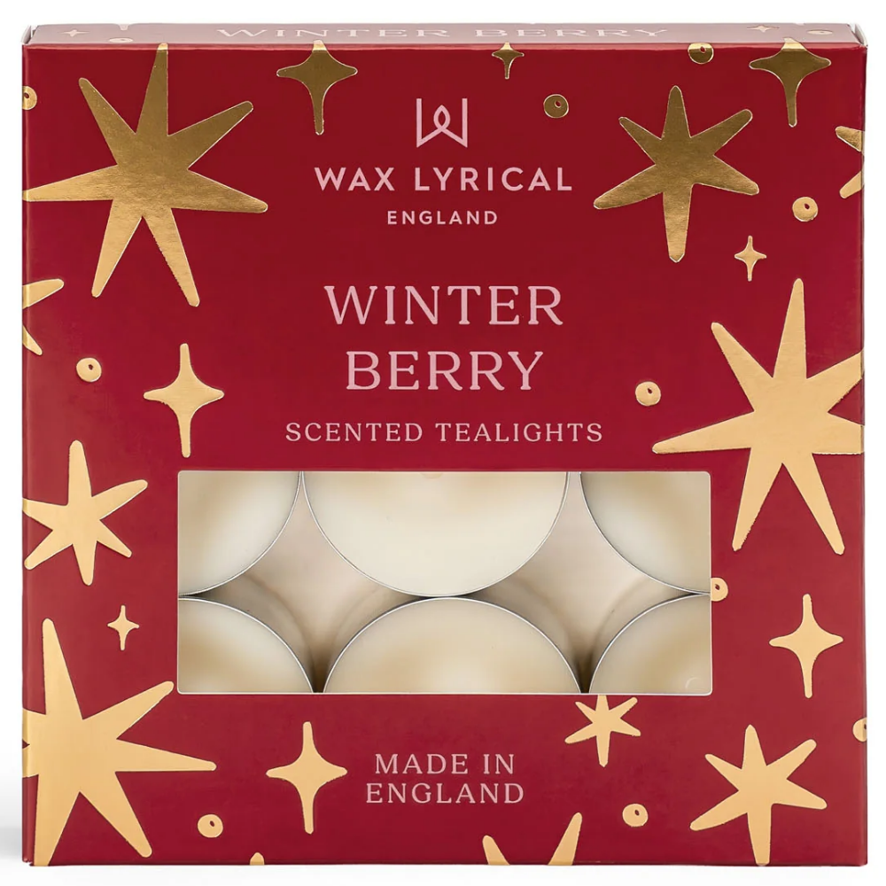 Wax Lyrical Winter Berry Tea Lights Pack of 9