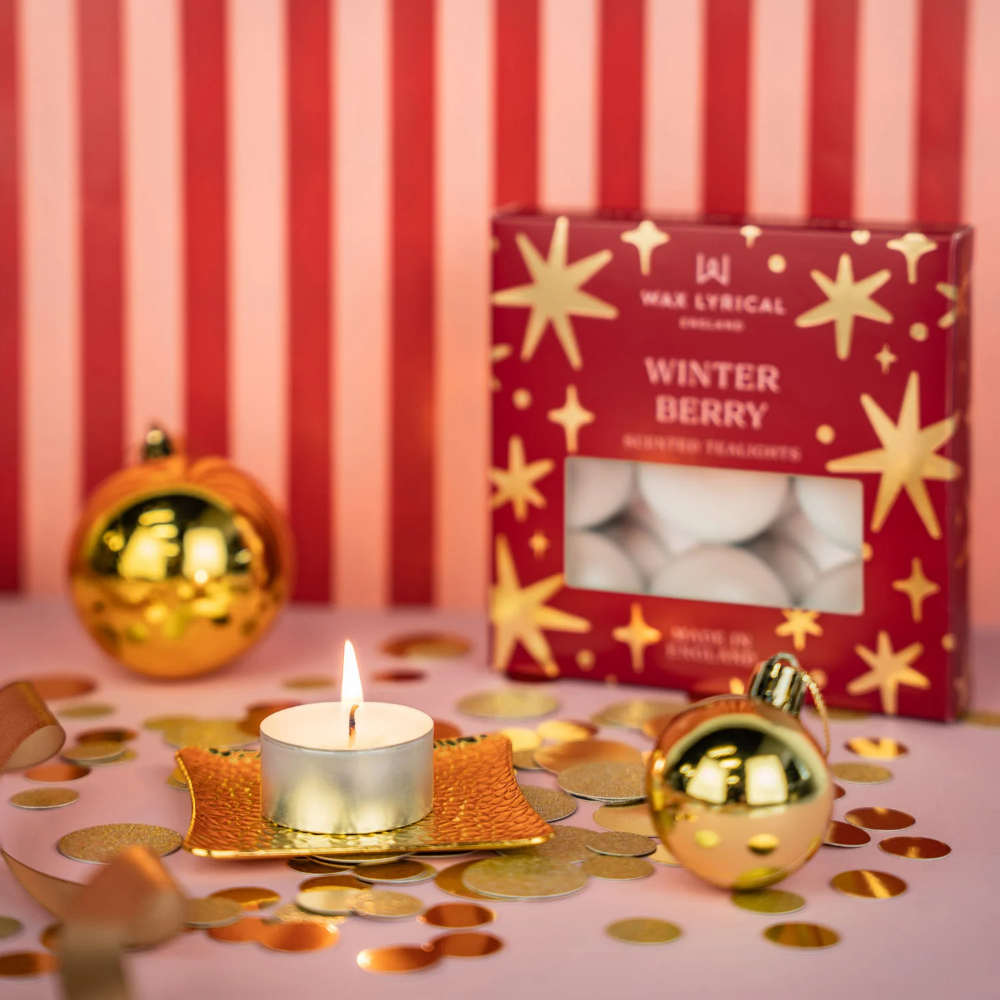 Wax Lyrical Winter Berry Tea Lights Pack of 9