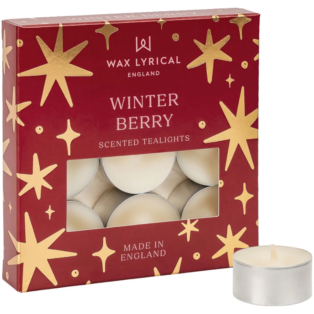 Wax Lyrical Winter Berry Tea Lights Pack of 9