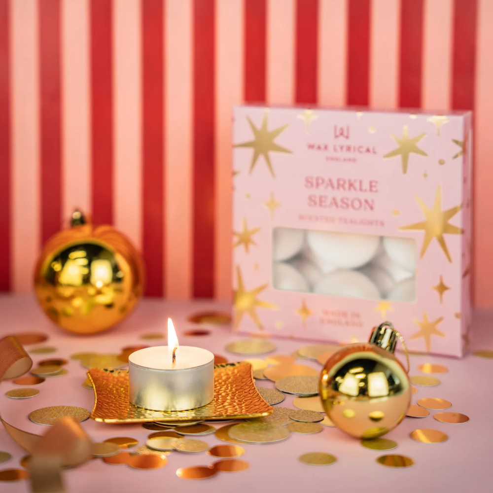 Wax Lyrical Sparkle Season Tea Lights Pack of 9