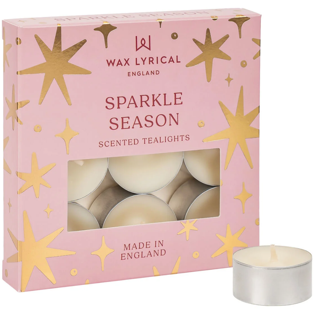 Wax Lyrical Sparkle Season Tea Lights Pack of 9