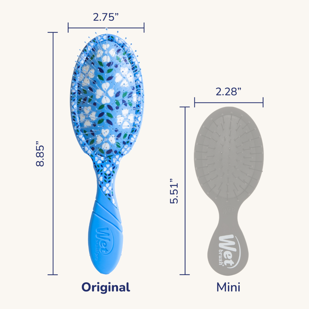 Wet Brush Pro Detangler Brush Petal Perfect Blue Blossom