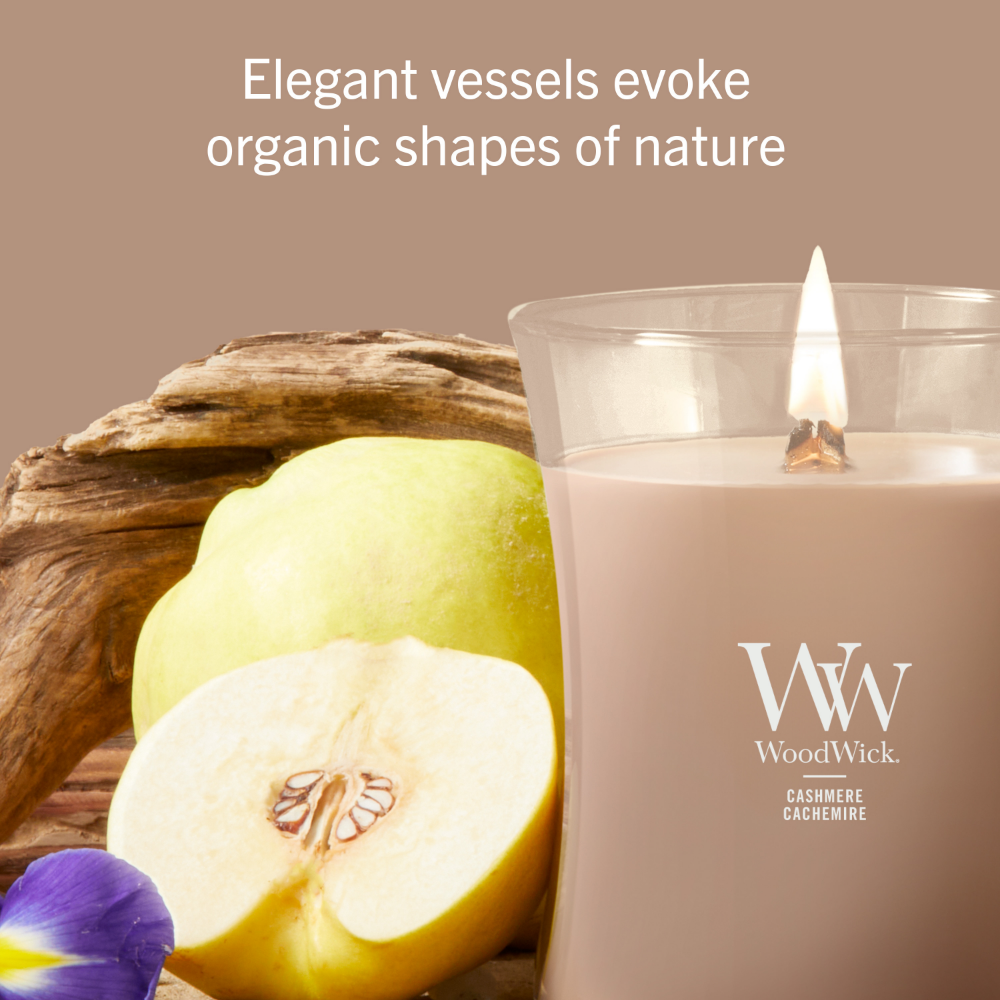 WoodWick Cashmere Mini Hourglass Jar Candle