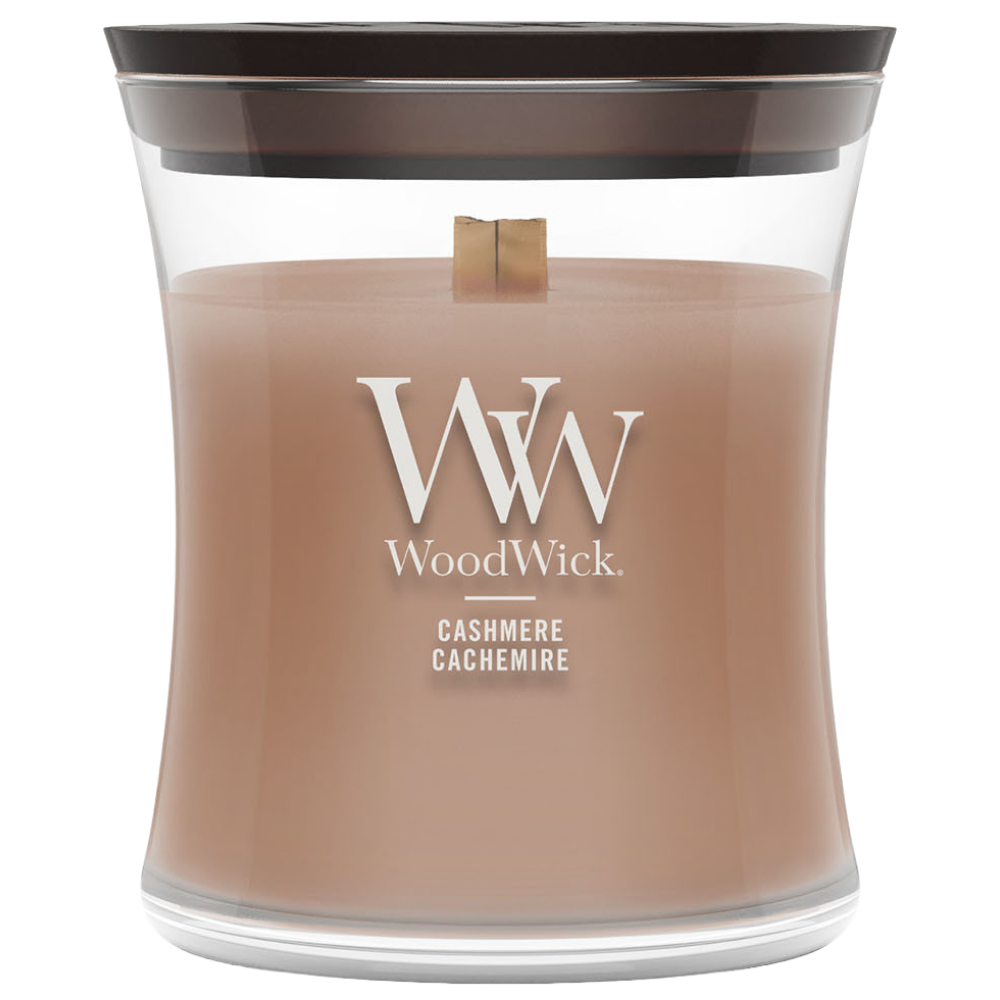 WoodWick Cashmere Mini Hourglass Jar Candle