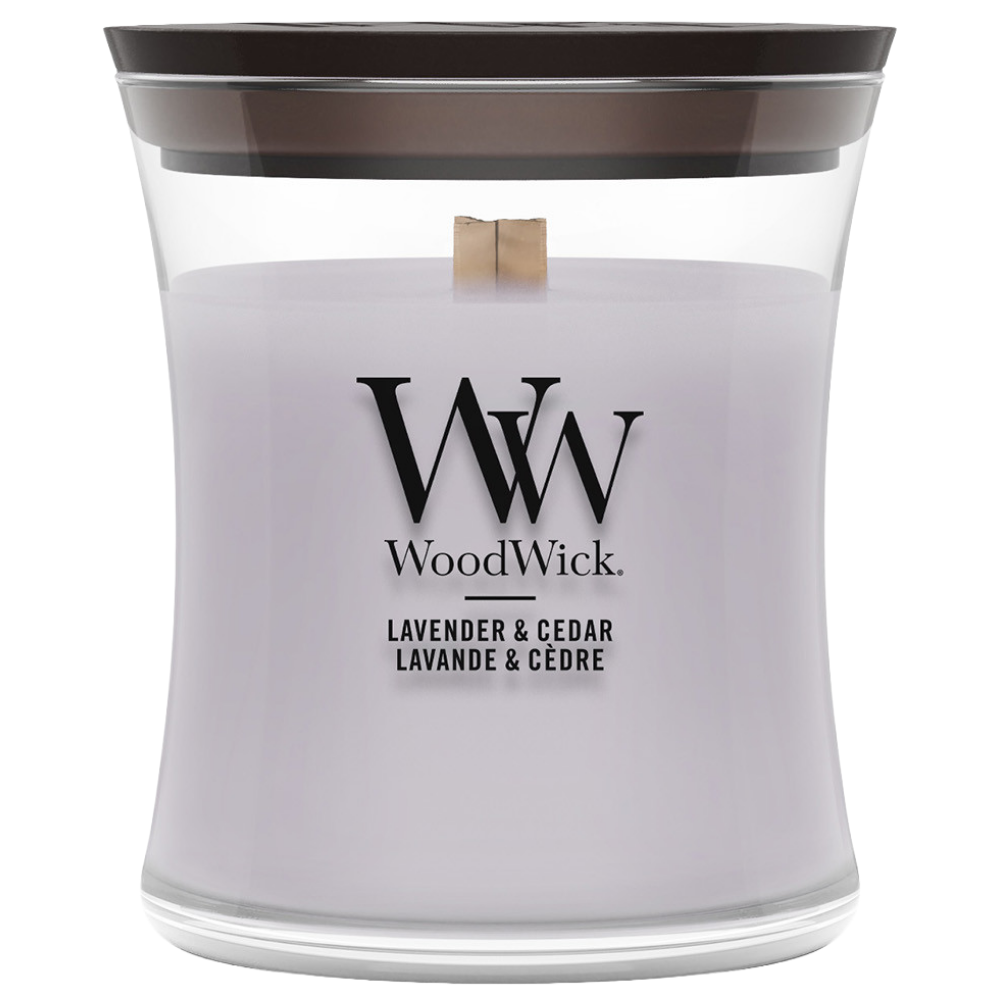 WoodWick Lavender & Cedar Mini Hourglass Jar Candle